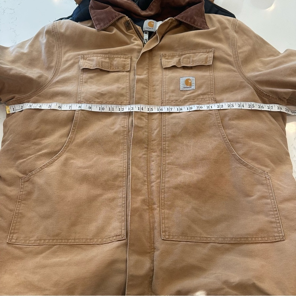 Vintage Carhartt Men's Fur Trimmed Hooded Coat - Picture 15 of 16